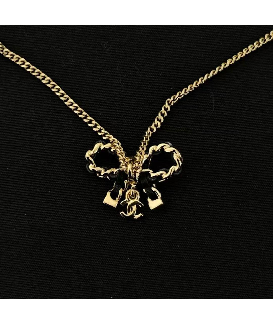 CHANEL Золотое металлическое колье, фото 6