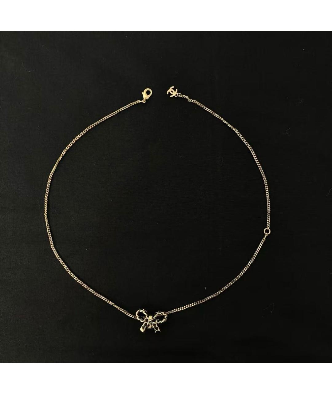 CHANEL Золотое металлическое колье, фото 7