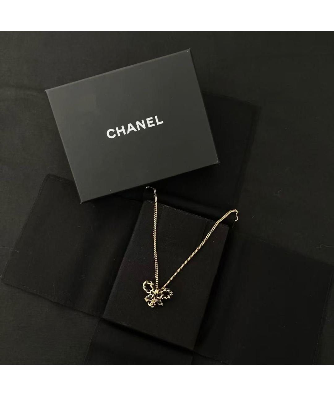 CHANEL Золотое металлическое колье, фото 2