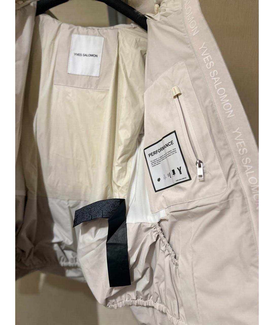 YVES SALOMON Белый пуховик, фото 5