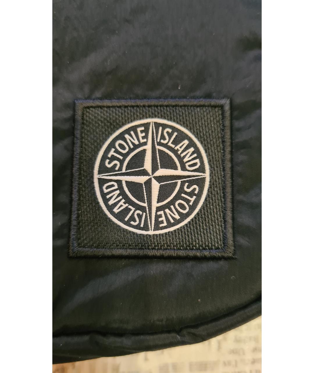 STONE ISLAND Черная барсетка, фото 4