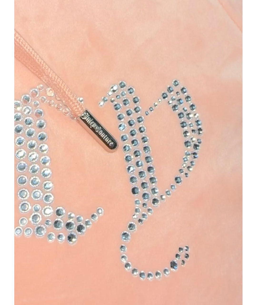 JUICY COUTURE Коралловый велюровый костюм с брюками, фото 6