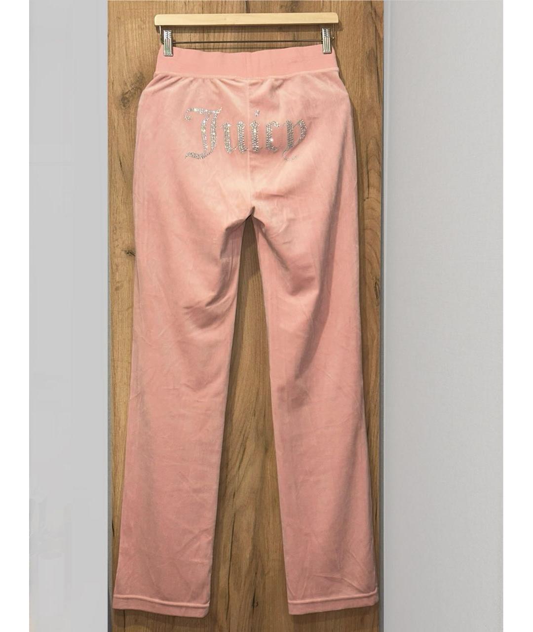 JUICY COUTURE Коралловый велюровый костюм с брюками, фото 3