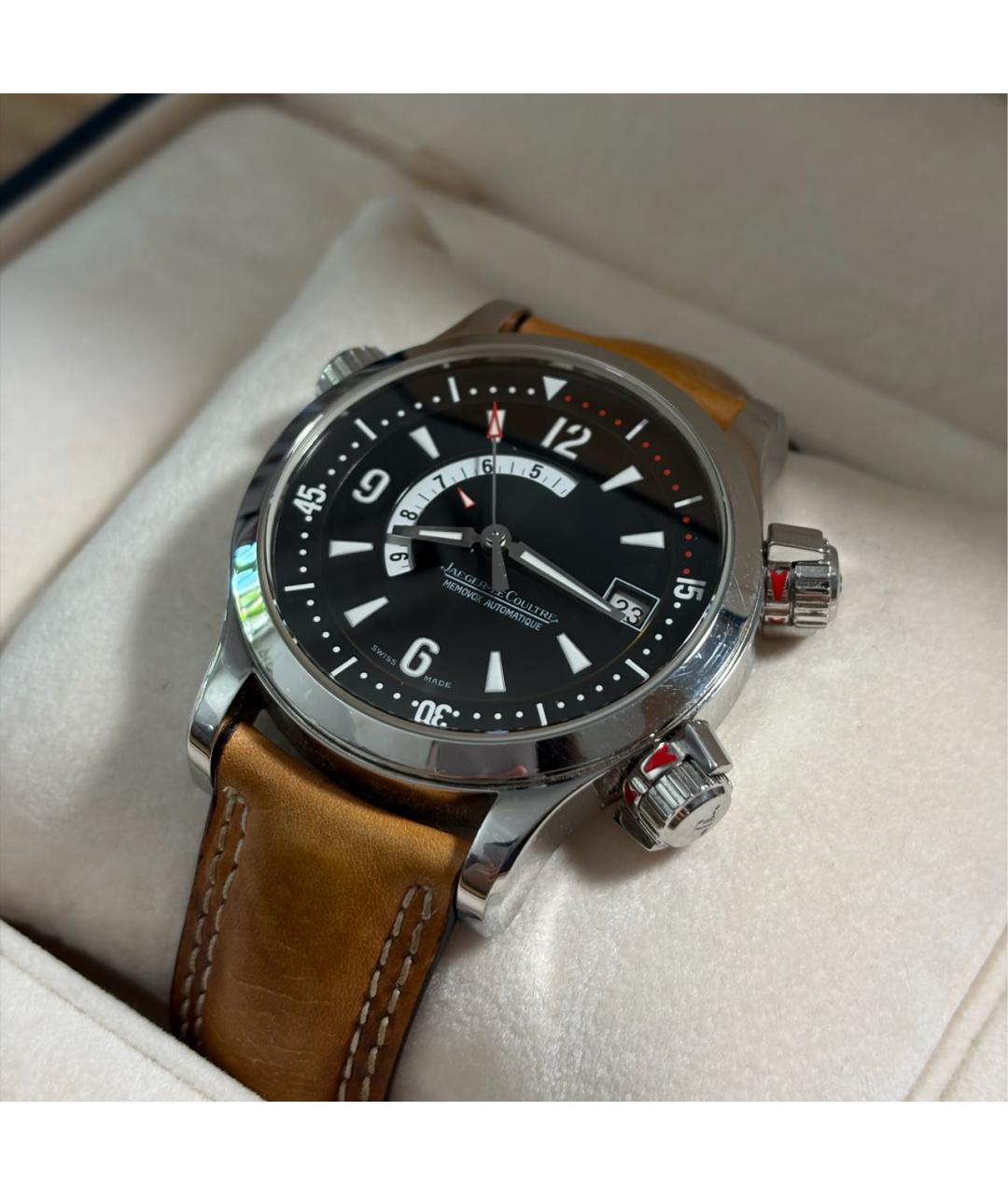 Jaeger LeCoultre Коричневые стальные часы, фото 3