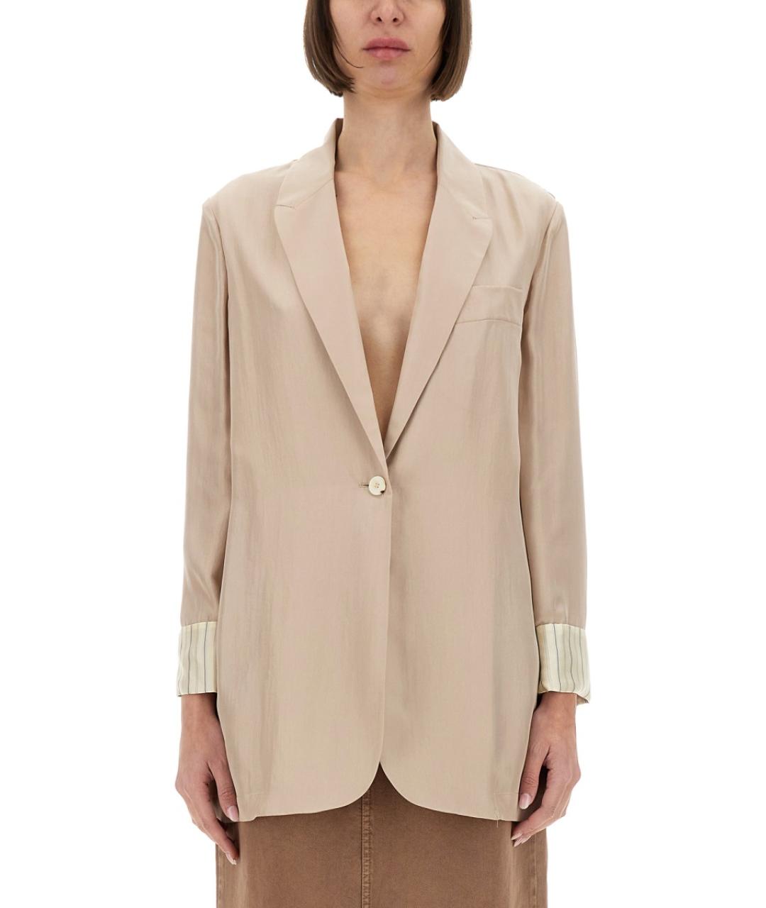 ALYSI Розовый шелковый жакет/пиджак, фото 1