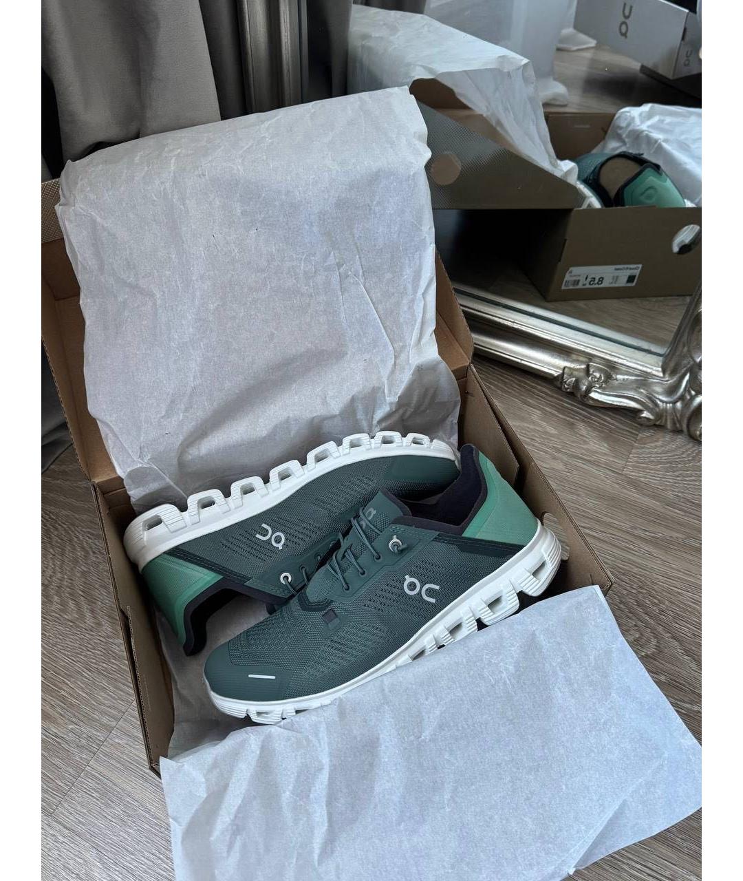 ON Зеленые низкие кроссовки / кеды, фото 2