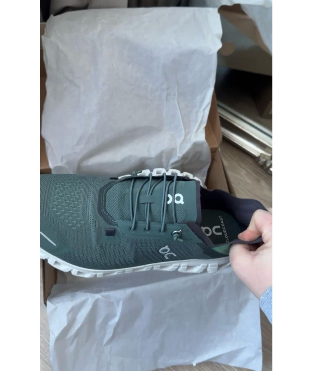 ON Зеленые низкие кроссовки / кеды, фото 3