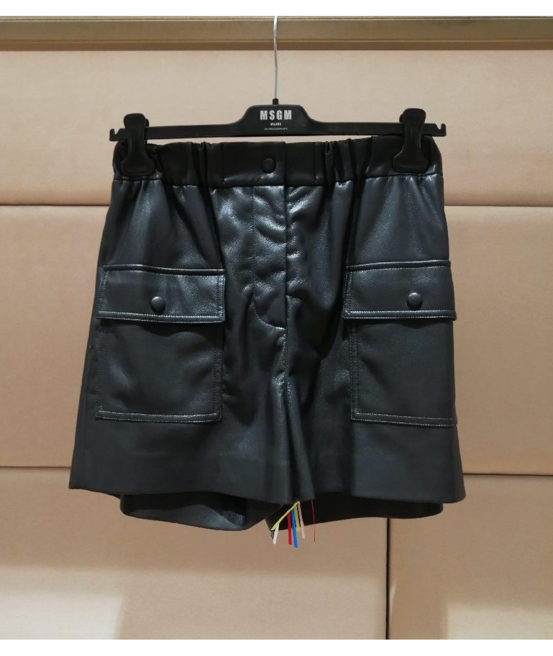 MSGM Черные шорты, фото 3