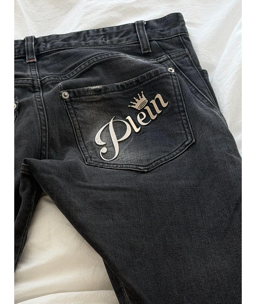 PHILIPP PLEIN Черные хлопковые джинсы скинни, фото 4