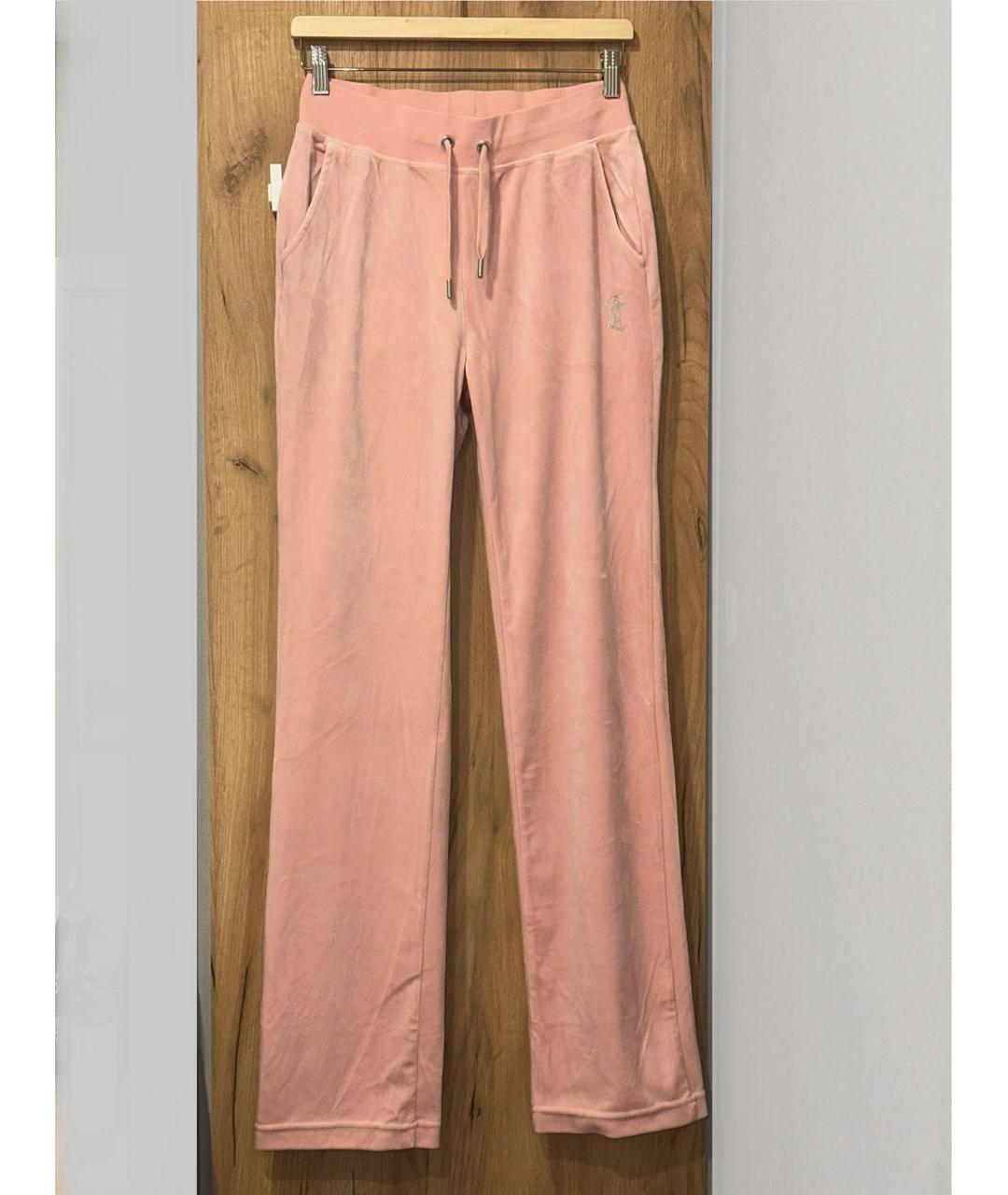 JUICY COUTURE Коралловый велюровый костюм с брюками, фото 2