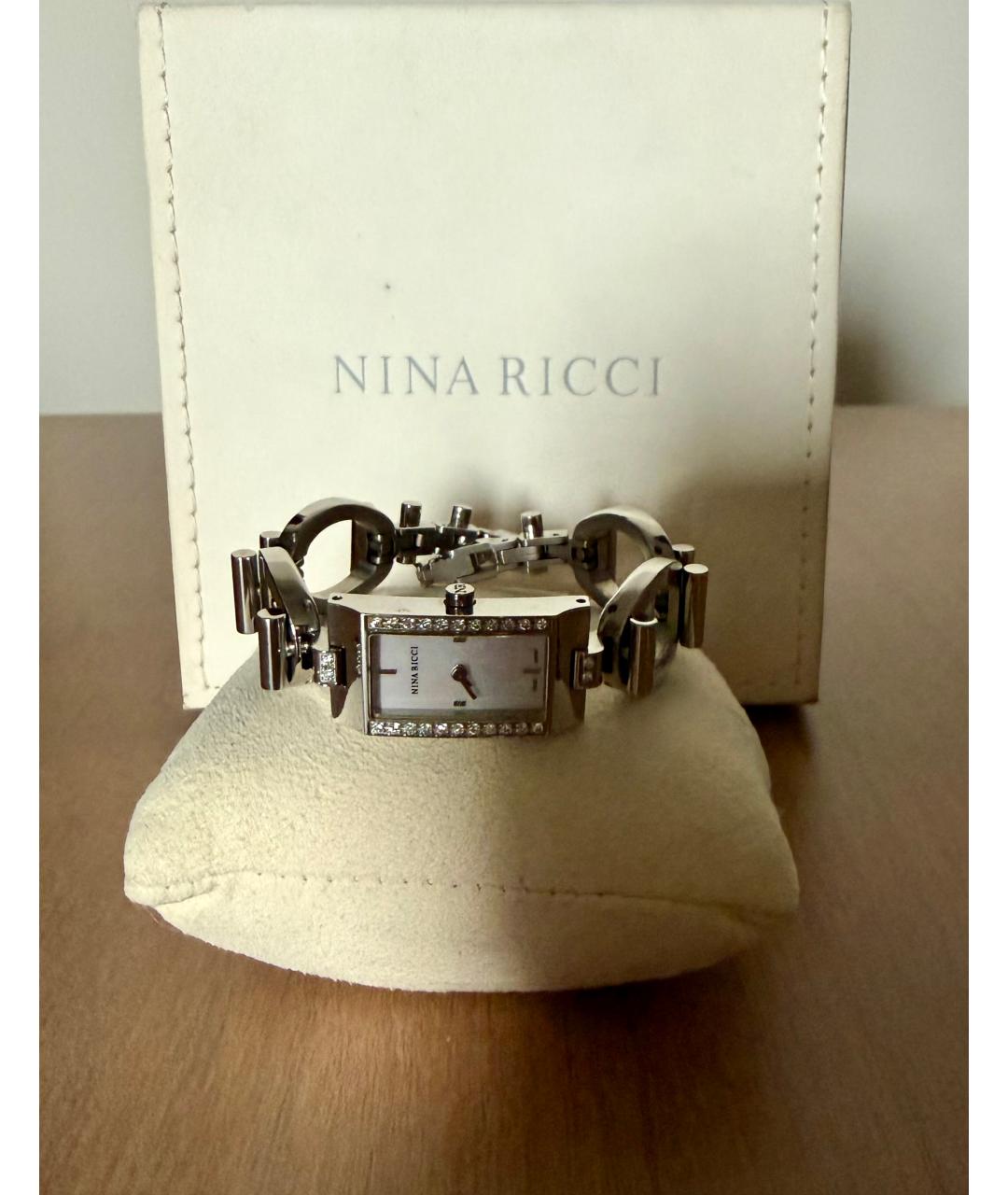 NINA RICCI Белые металлические часы, фото 5