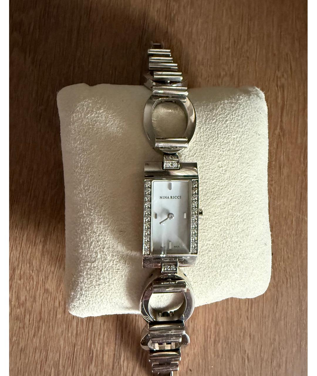 NINA RICCI Белые металлические часы, фото 7