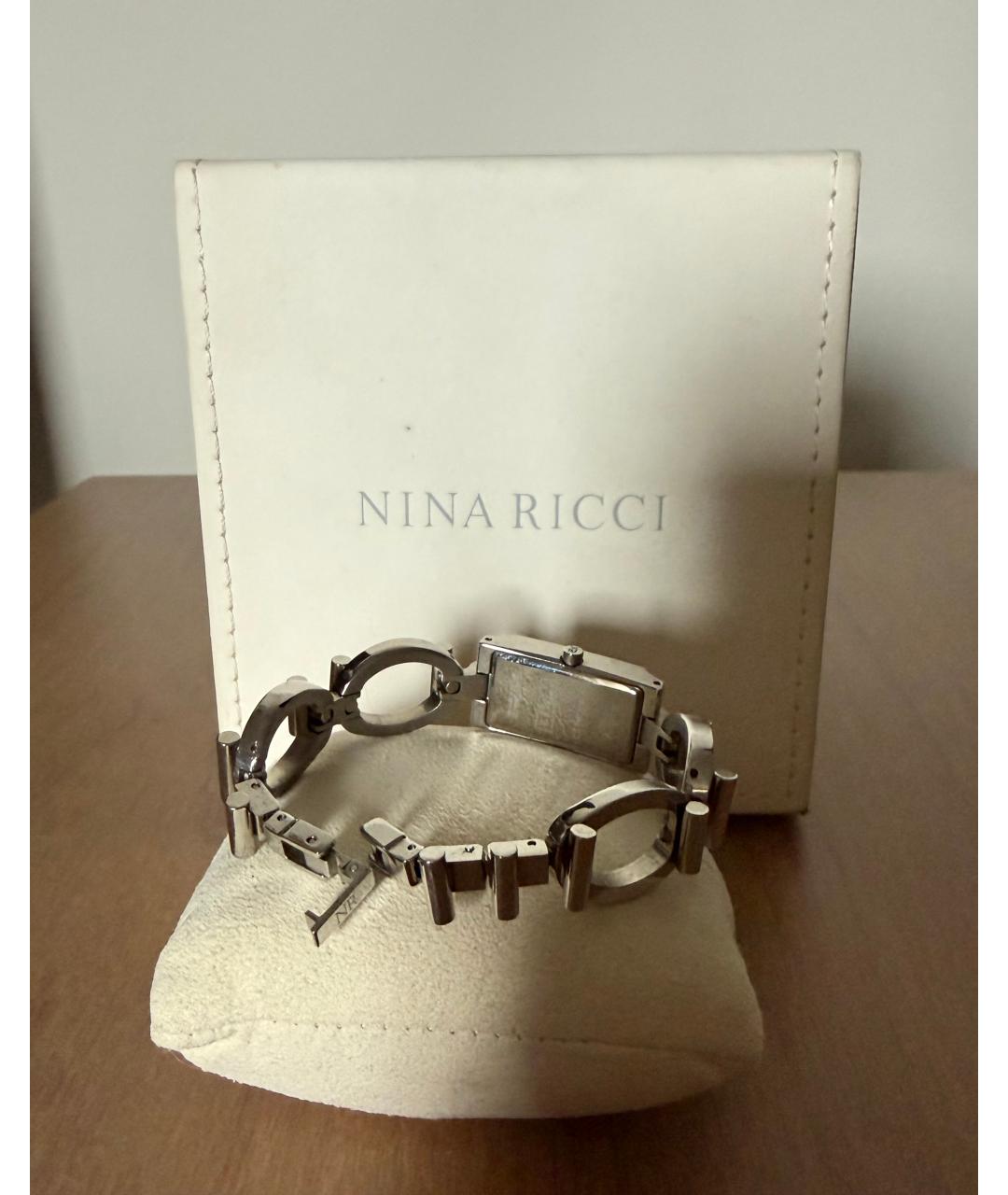 NINA RICCI Белые металлические часы, фото 6