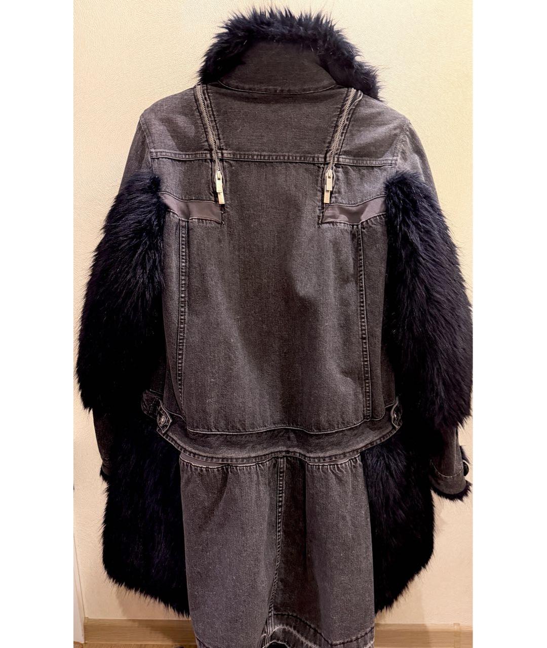 SACAI Темно-синяя деним парка, фото 7