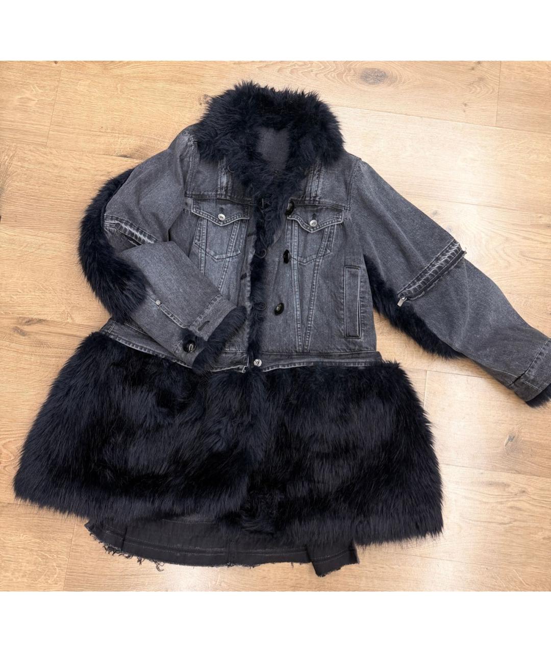 SACAI Темно-синяя деним парка, фото 8