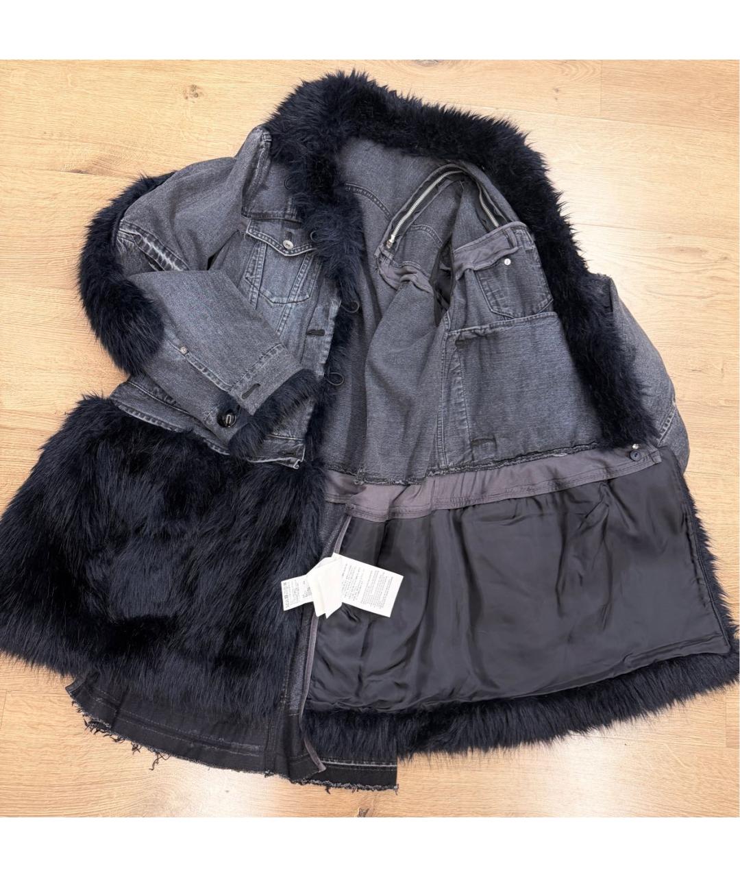 SACAI Темно-синяя деним парка, фото 3