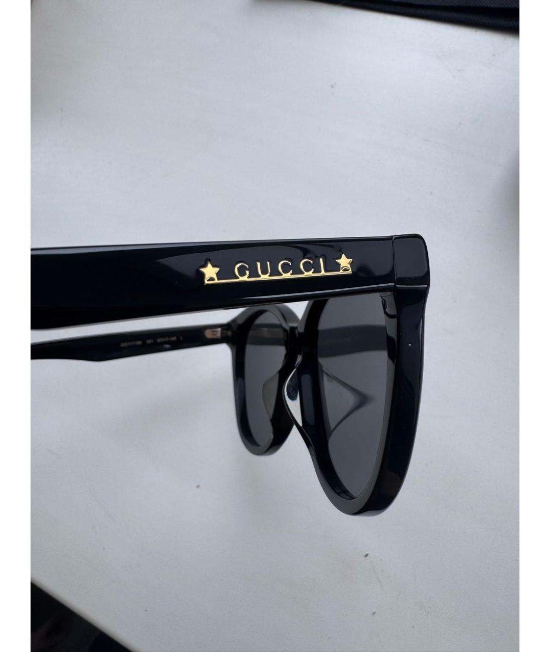 GUCCI Черные пластиковые солнцезащитные очки, фото 4