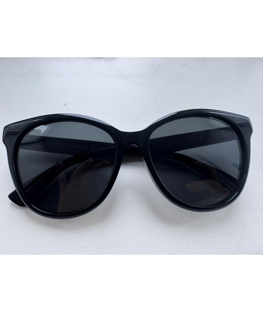 GUCCI Черные пластиковые солнцезащитные очки, фото 6