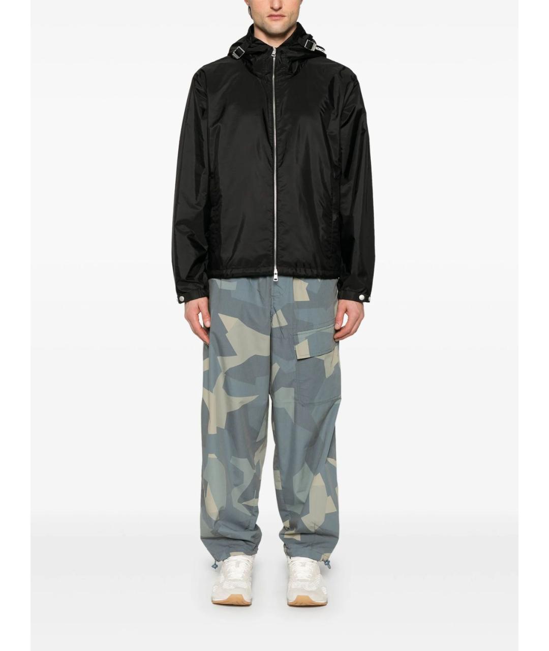 MONCLER Черная полиамидовая куртка, фото 2