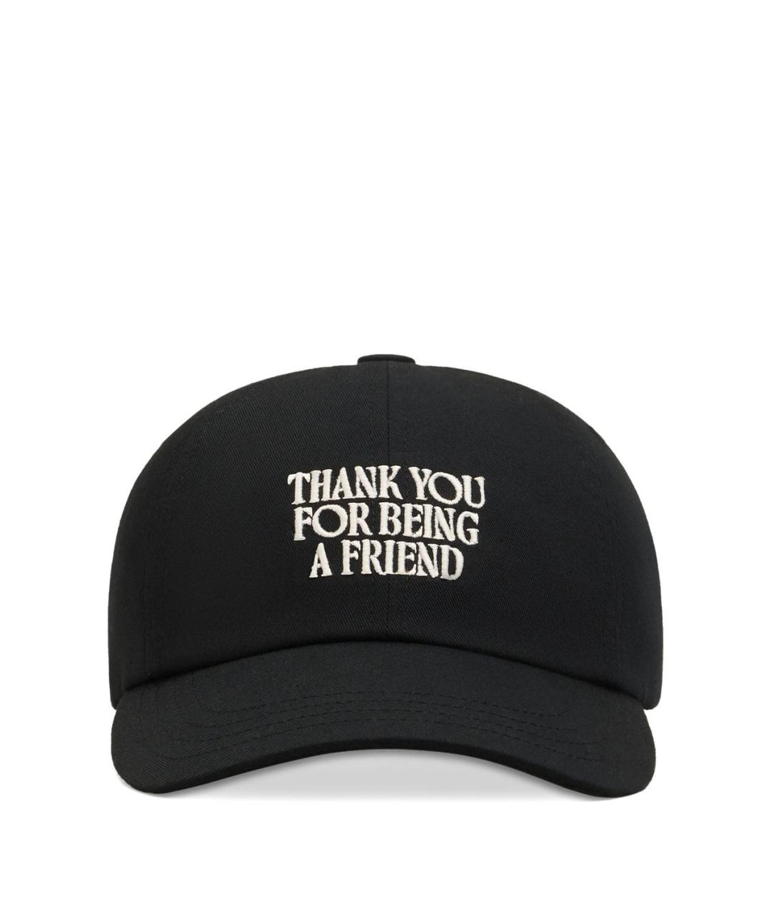 Ami Paris Черная хлопковая кепка/бейсболка, фото 1