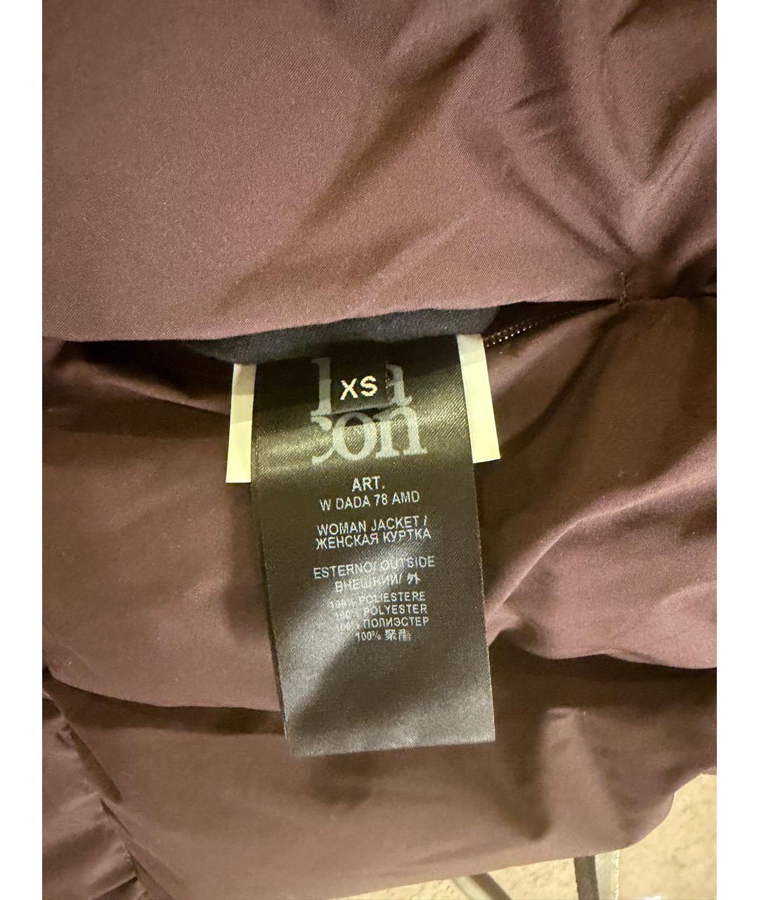 BACON Бордовый полиэстеровый пуховик, фото 3