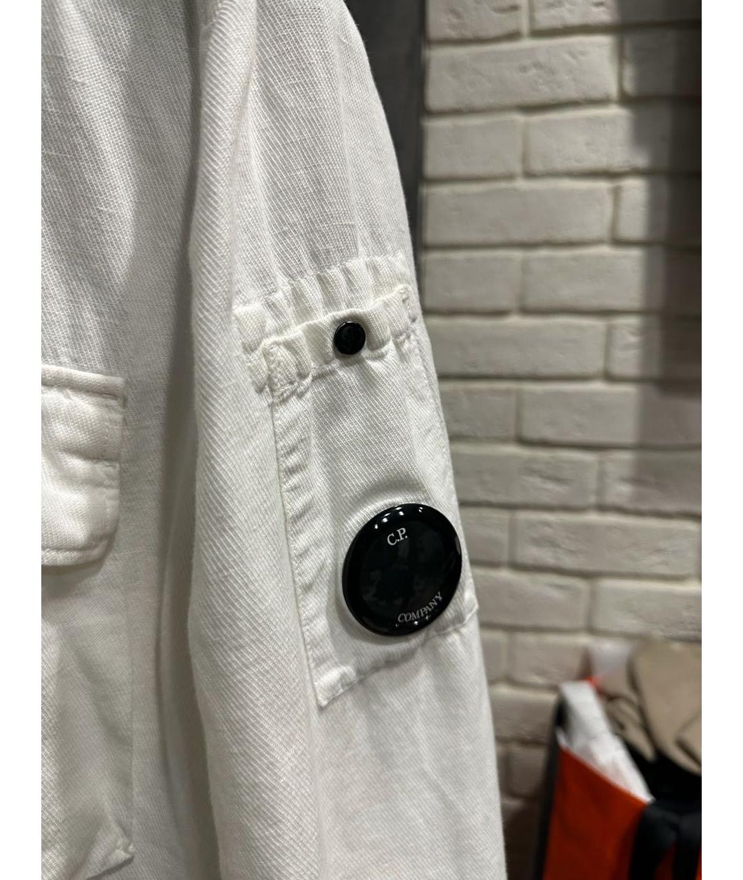 CP COMPANY Белая хлопковая кэжуал рубашка, фото 5