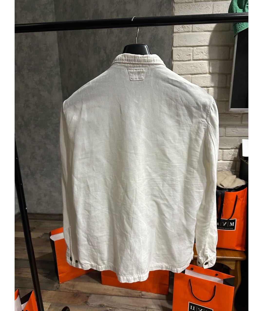 CP COMPANY Белая хлопковая кэжуал рубашка, фото 2