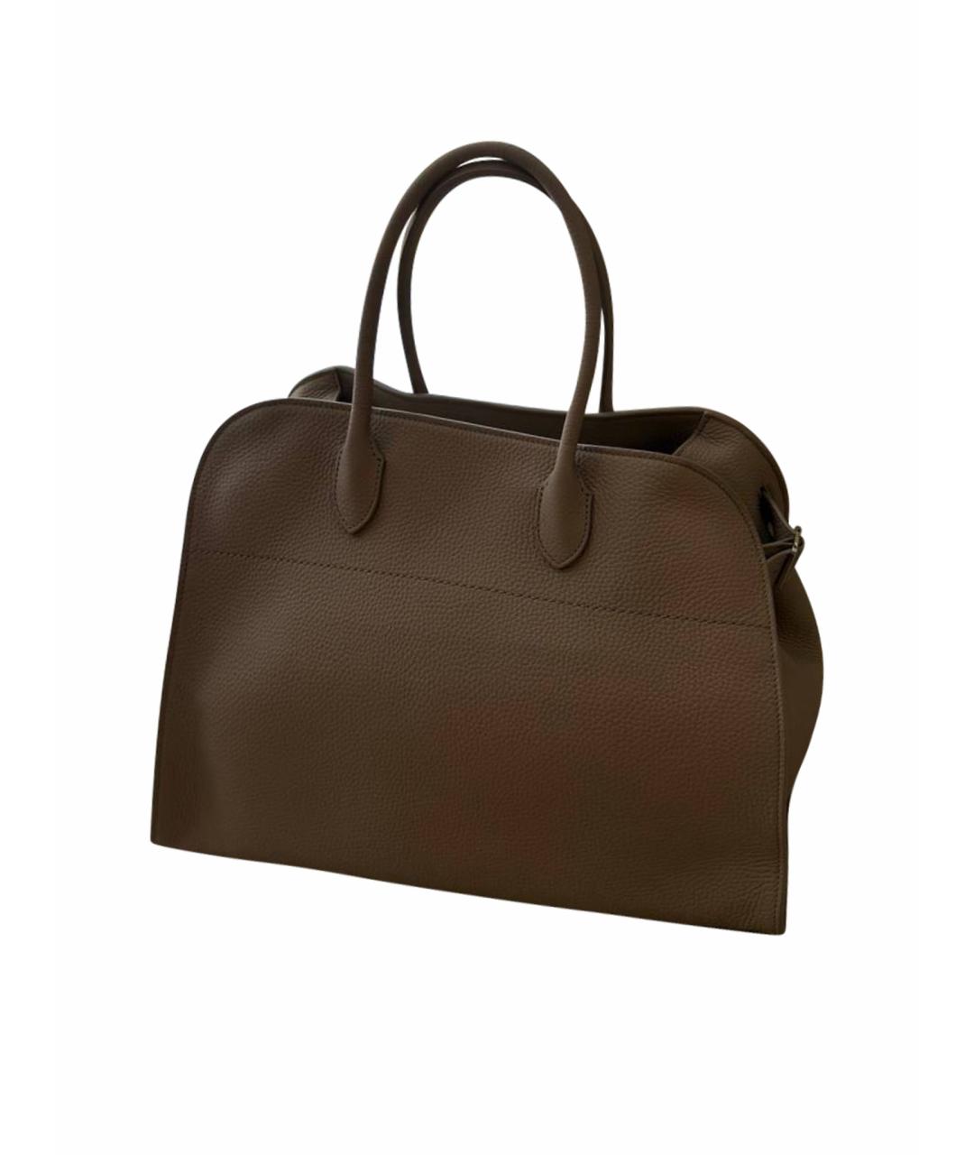 THE ROW Бежевая кожаная сумка тоут, фото 1