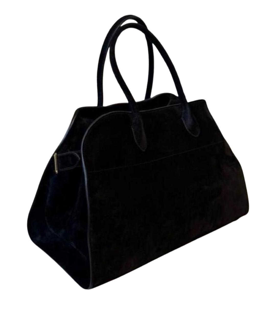 THE ROW Черная замшевая сумка тоут, фото 1