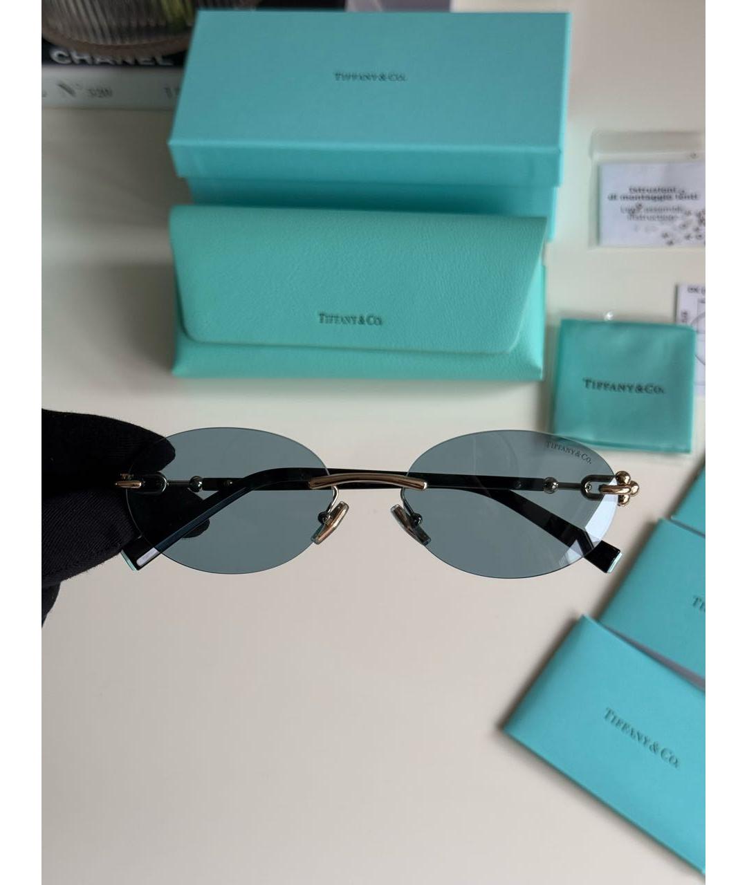 TIFFANY&CO Металлические солнцезащитные очки, фото 3