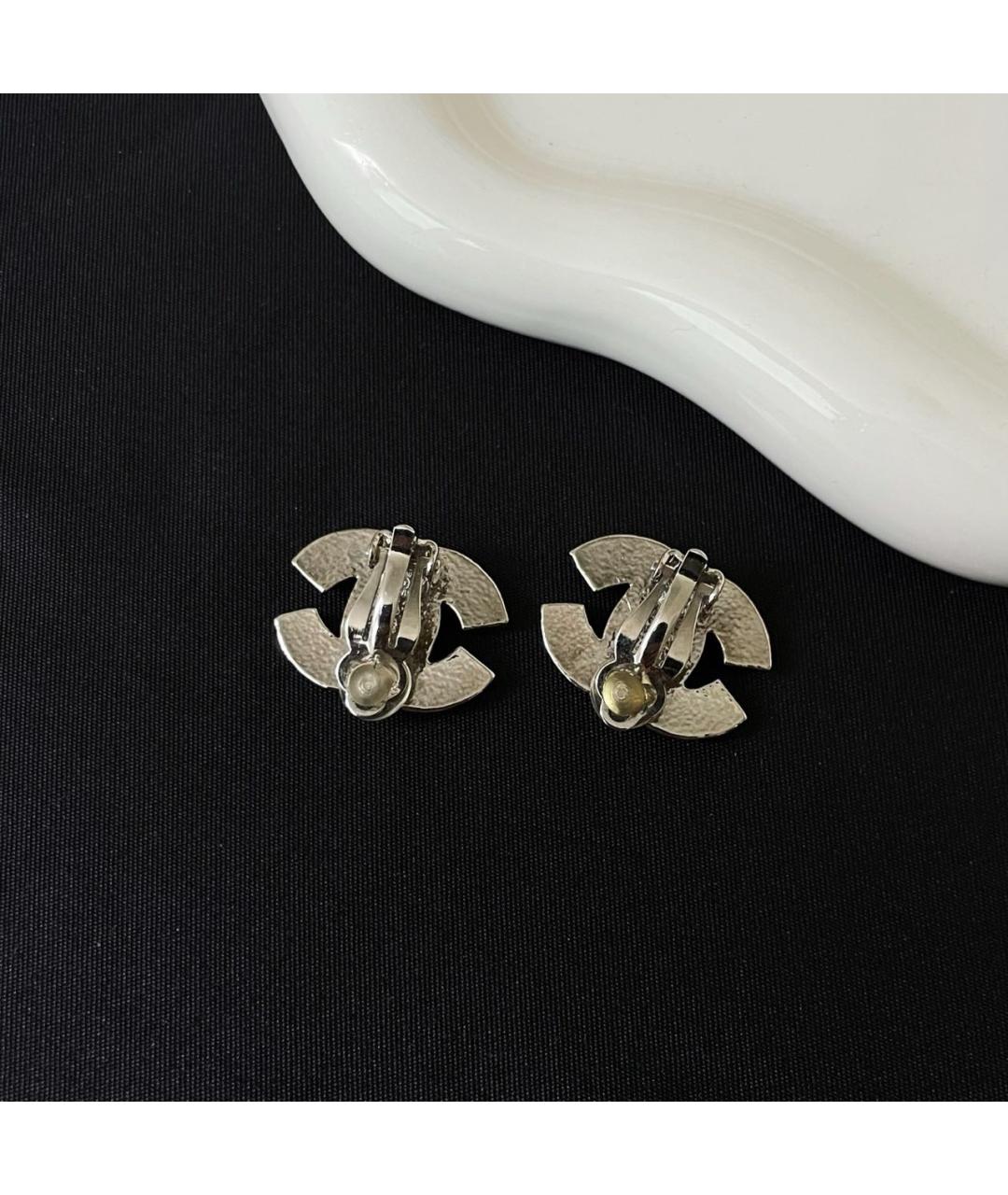 CHANEL Серебряные серьги, фото 4