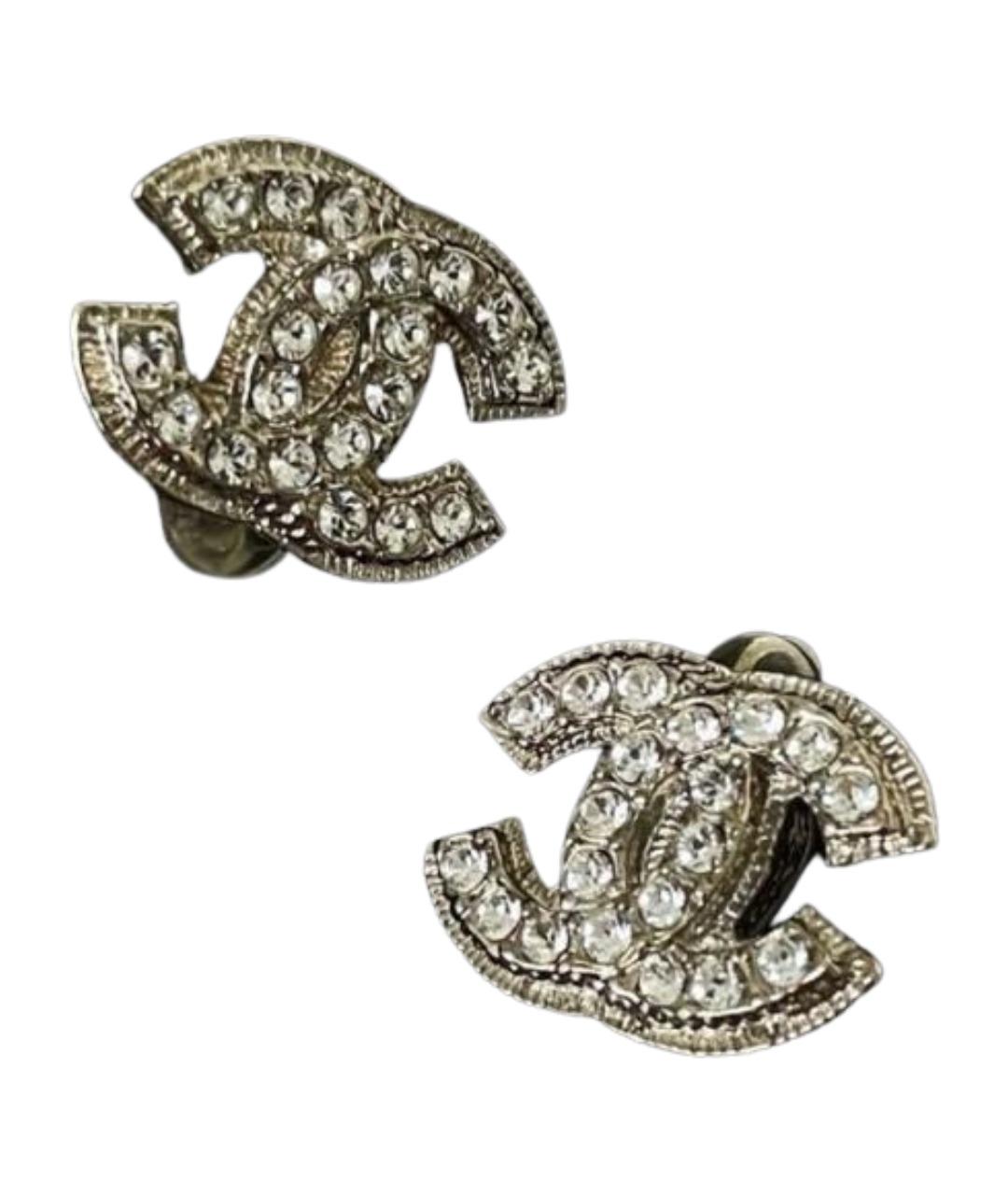 CHANEL Серебряные серьги, фото 1