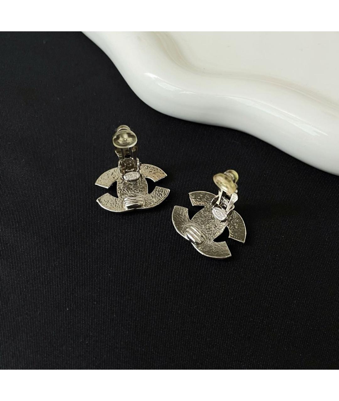 CHANEL Серебряные серьги, фото 5