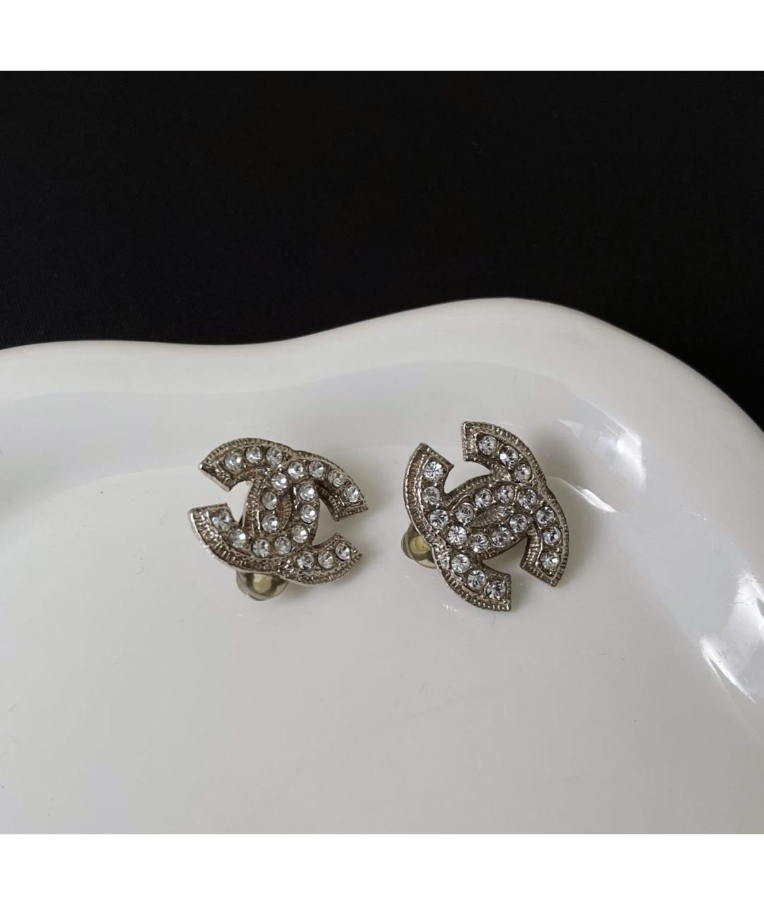 CHANEL Серебряные серьги, фото 3