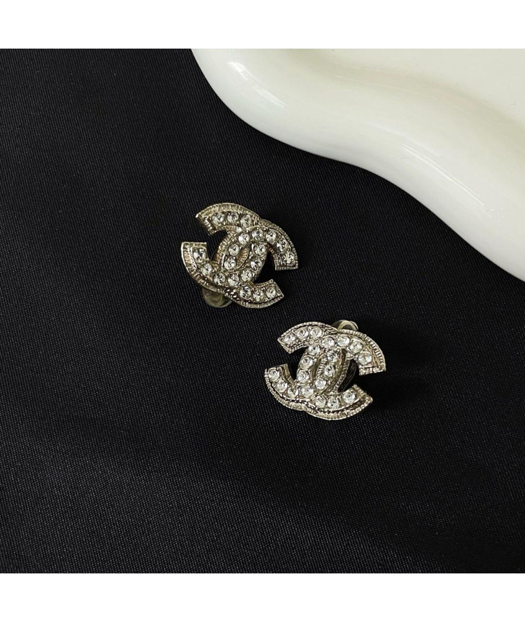 CHANEL Серебряные серьги, фото 6