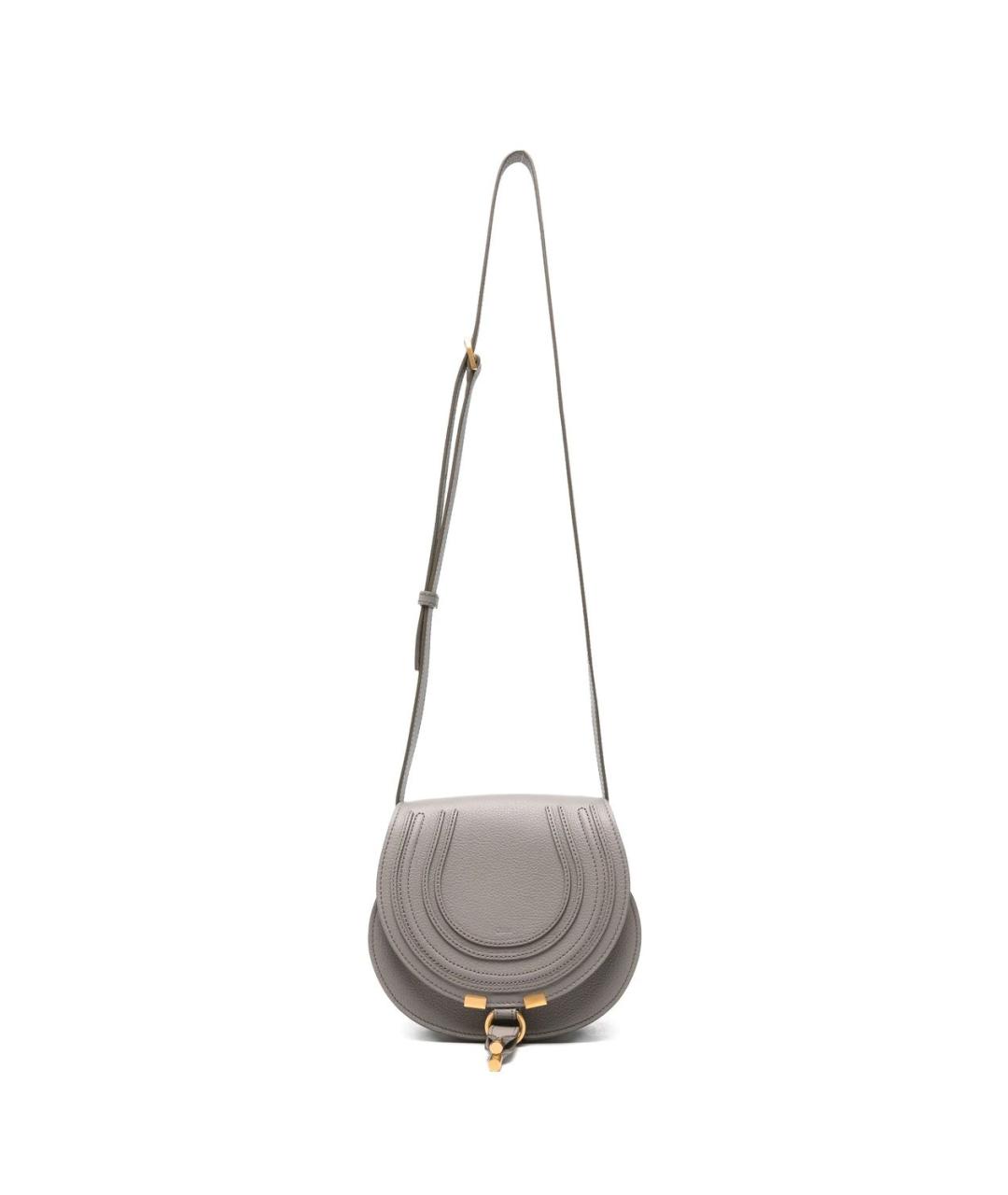 CHLOE Серая кожаная сумка через плечо, фото 1