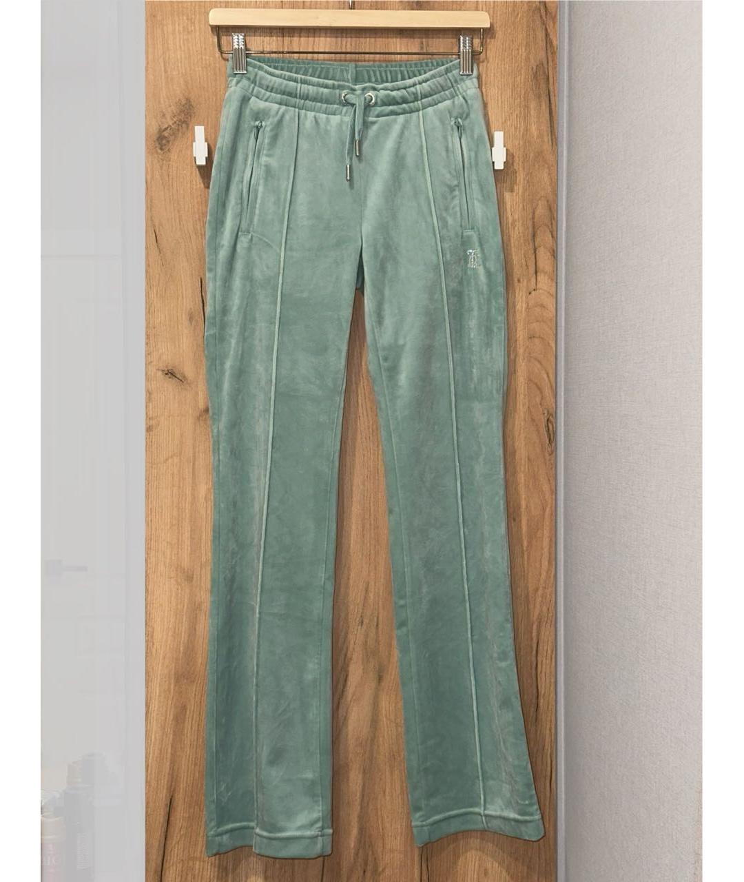 JUICY COUTURE Голубой велюровый костюм с брюками, фото 3