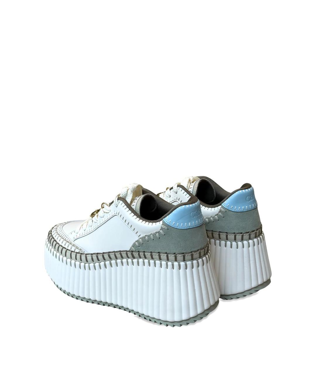 CHLOE Зеленые кожаные кроссовки, фото 3