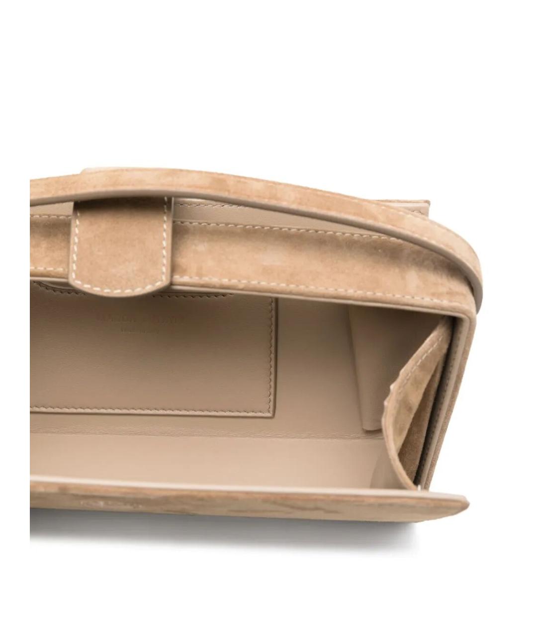 MAGDA BUTRYM Бежевая замшевая сумка с короткими ручками, фото 3