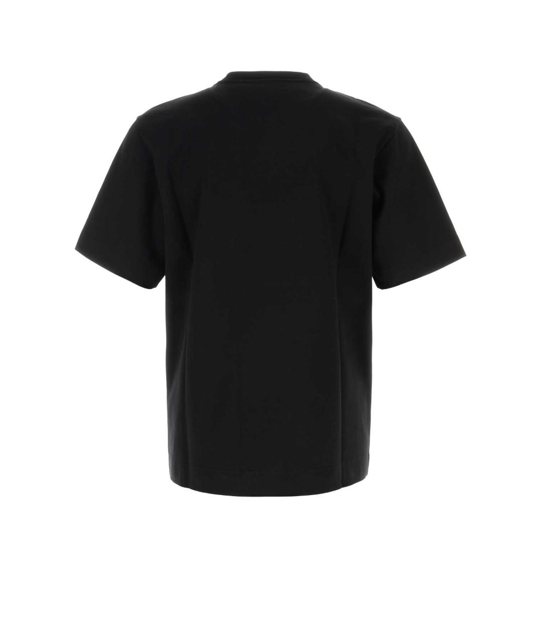 FENDI Черная хлопковая футболка, фото 2
