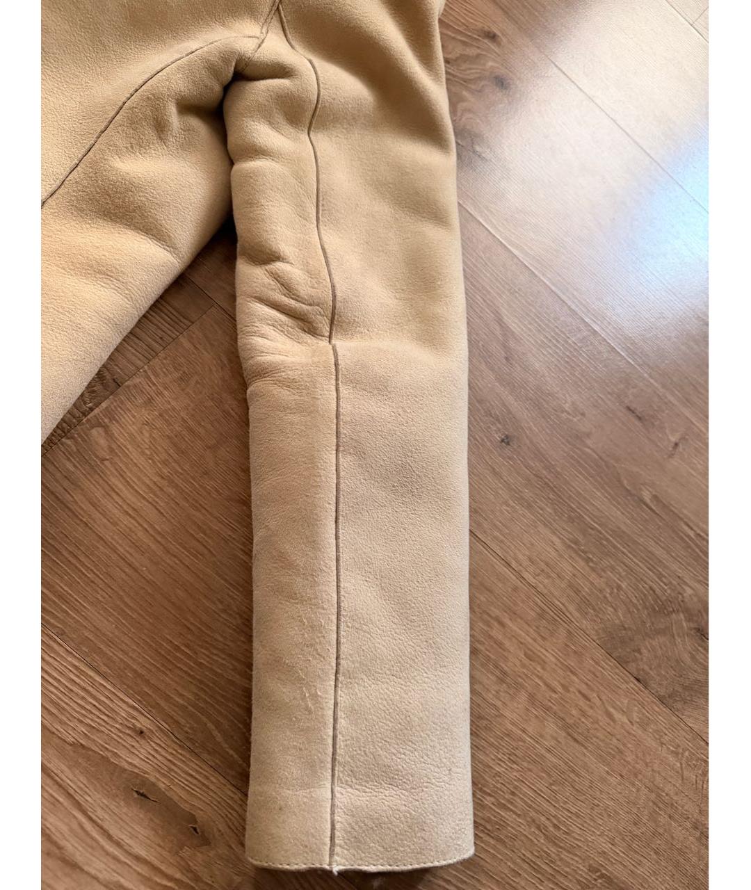 BLANCHA Бежевая замшевая дубленка, фото 6