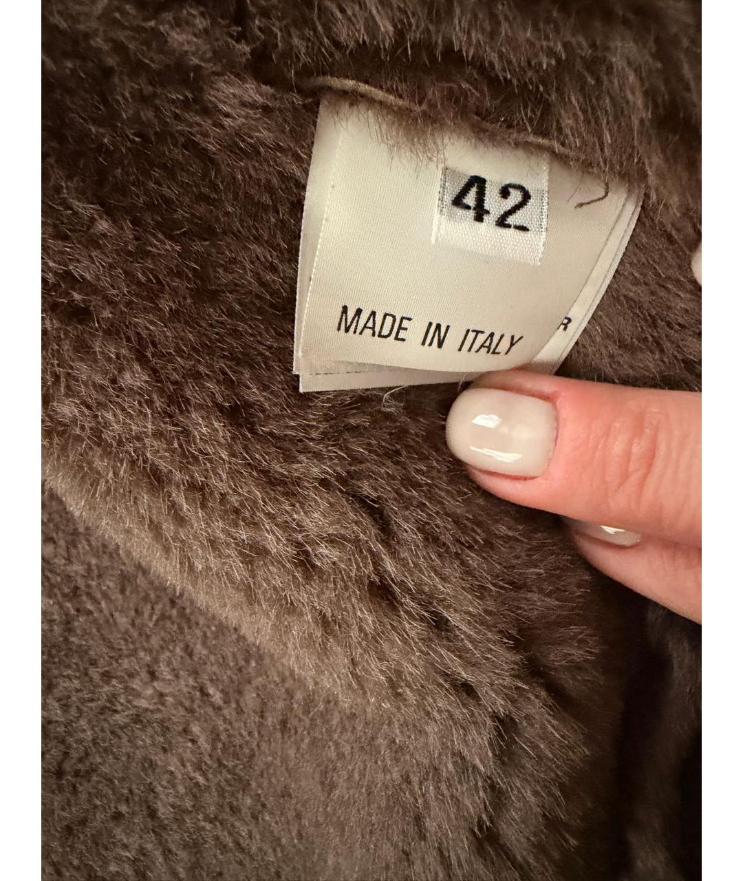 BLANCHA Бежевая замшевая дубленка, фото 4