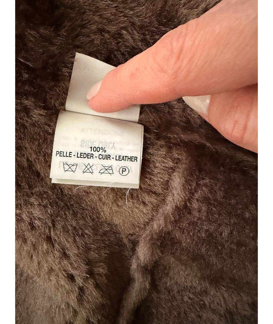 BLANCHA Бежевая замшевая дубленка, фото 5