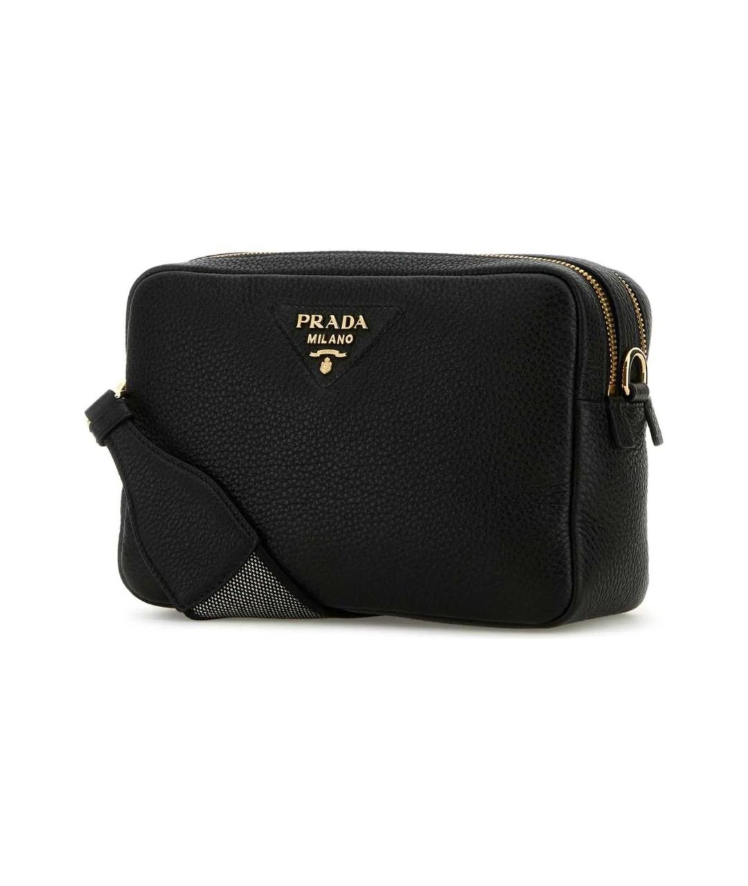 PRADA Черная кожаная сумка через плечо, фото 2