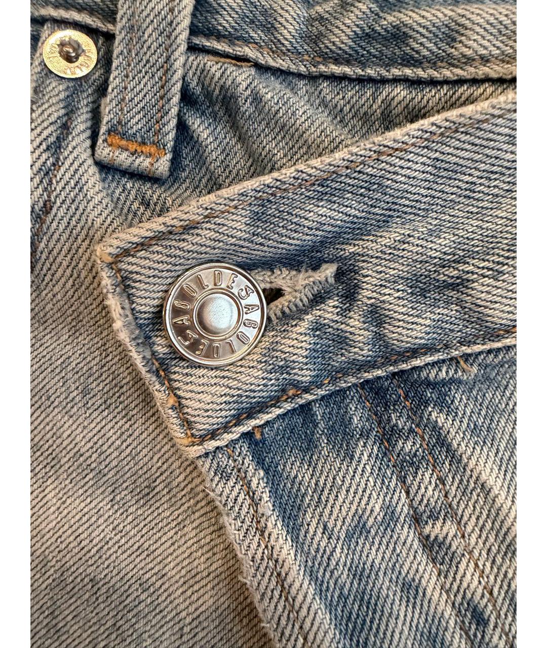 AGOLDE Голубые хлопковые прямые джинсы, фото 4