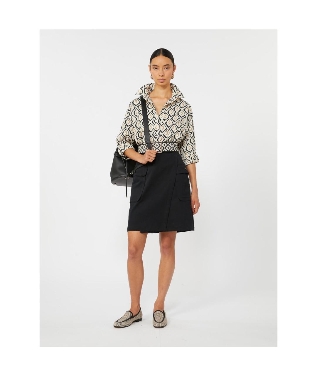 MAX MARA Бежевая хлопковая рубашка, фото 5