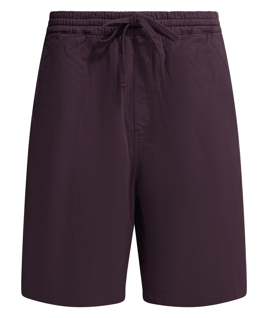 CARHARTT WIP Фиолетовые хлопковые шорты, фото 1