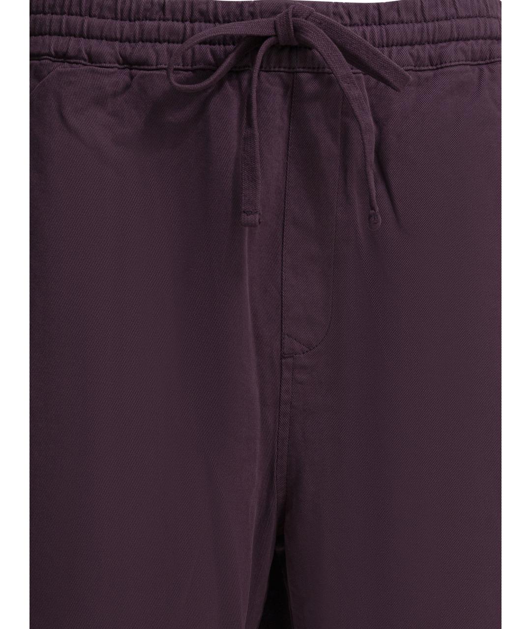 CARHARTT WIP Фиолетовые хлопковые шорты, фото 3