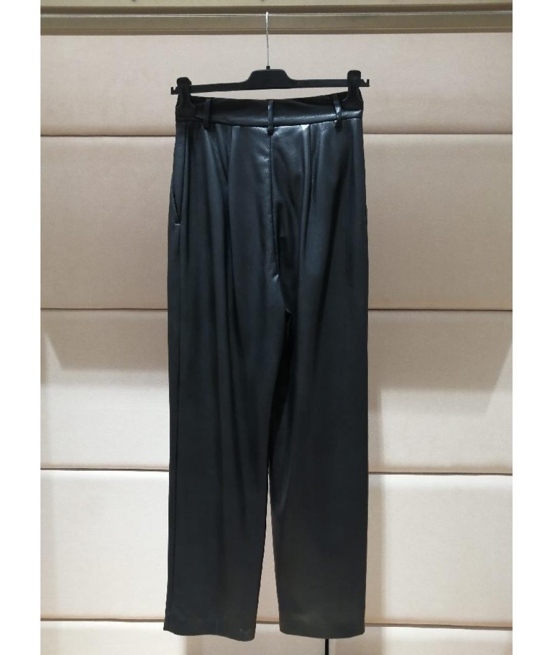 MSGM Черные прямые брюки, фото 2