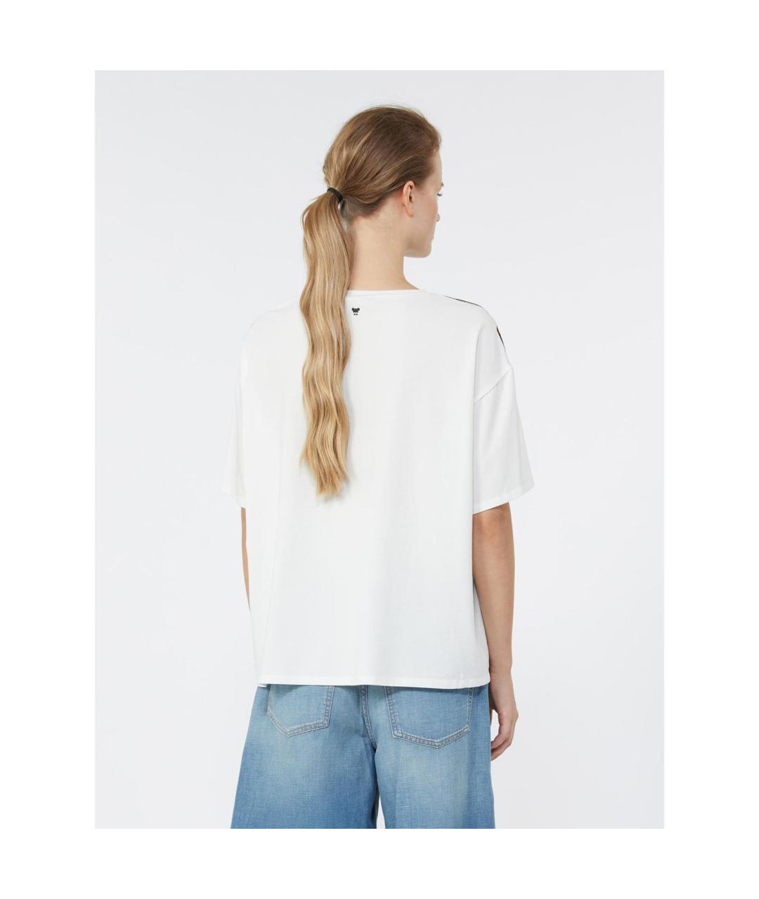 WEEKEND MAX MARA Мульти хлопковая футболка, фото 2